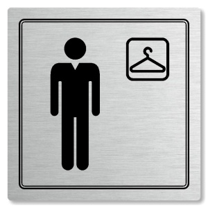 Piktogram Šatna muži